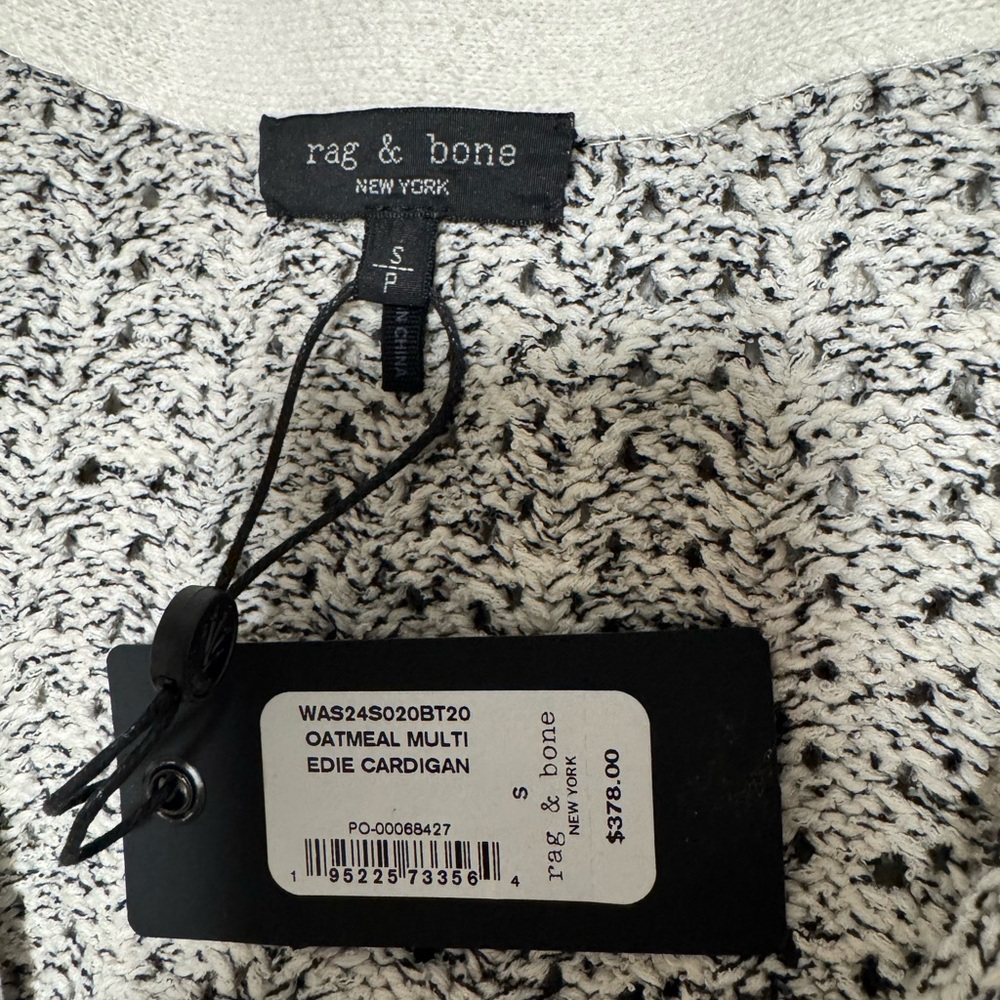 NWT rag & bone Textured Gray Cardigan - Picture 8 of 9